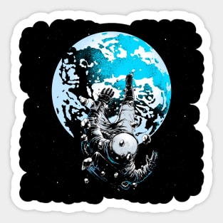 Falling Into Space Sticker